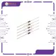 5pcs 240 Ohms Carbon Film Resistor 1/4 watt. 