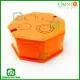 OMNI Surface Type PVC Junction Box Shock Resistant Orange WSJ-001. 