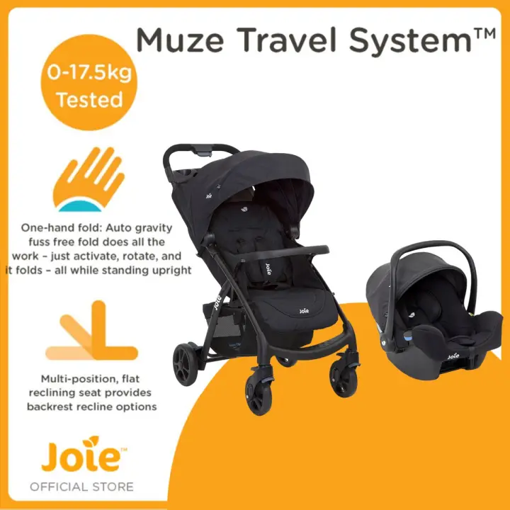 Joie Coal Muze Lx Travel System With Juva Car Seat Lazada Ph
