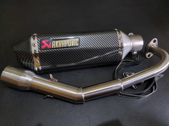 Akrapovic Carbon Full system for Mio i/Soul i/M3 125/Gear/Gravis/Fazzio (with elbow)