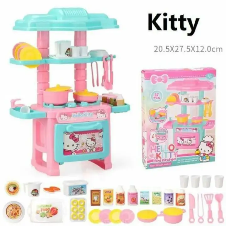 Cartoon Mini Kitchen Set Toy Kid Play Cooking Toys Lazada Ph