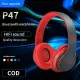 [In Stock&COD] Original Head phone Bluetooth P47 Wireless Headset With FM Radio 3.5mm Wire Connection For Cellphone/Tablet/PC/Laptop. 