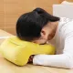 Portable Travel Noon Nap Neck Pillow Office Airplane Driving Nap Support Head Rest Pillow Home Desk Soft Cushion with Relax Hole. 