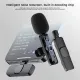 Popular live wireless bluetooth microphone Tiktok short video with goods 1+1 wireless collar clip noise reduction mic. 