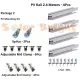 PV Aluminum Railings Roof Solar Panel Mounting Rail 2.4 2.2 Meter 2 or 4 Pieces Package 1 2 3 4 5 &6. 