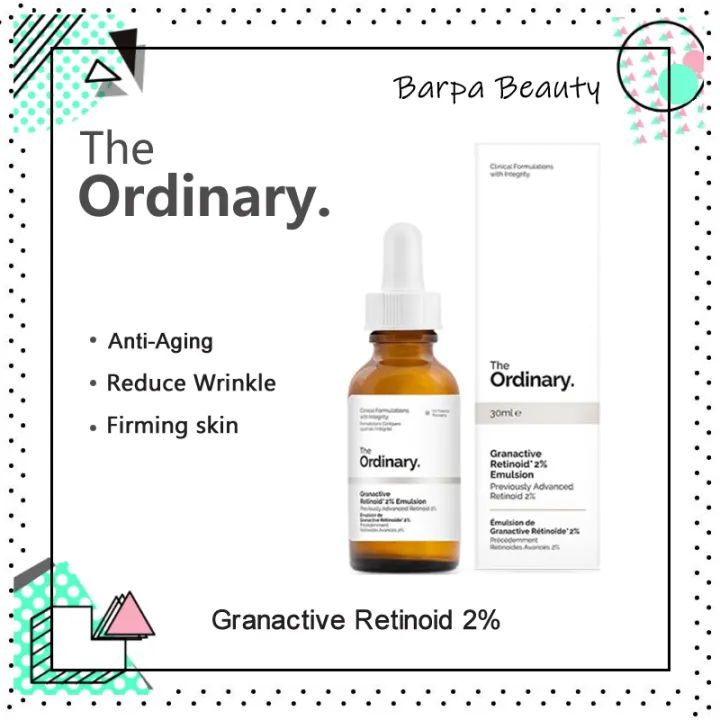 [100% Authentic] The Ordinary Granactive Retinoid Vitamin A Retinol 2% serum Anti-aging Fine Lines anti-wrinkle Retinol Squalane Essence 30ml
