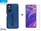 Vivo Y31 2020 Armor Phone Case With Stand And Ring stand free tempered glass. 