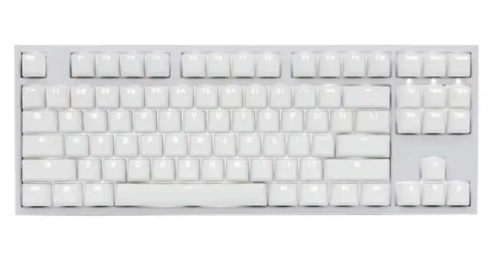 Ducky Channel One 2 Tkl Backlit Pbt White Keycaps White Top Black Bottom White Led Mx Blue Dkon17s Cuspdwzw1 Lazada Ph