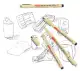 Chotune Architecture Pen Fine liner Pen Engineering Grade Waterproof Smudge-proof for art students | Fineliner Pen Set. 