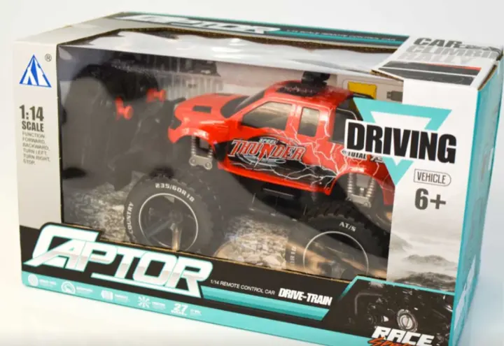 Monster Truck RC, Captor, Remote-controlled Jeep Captor 1:14, art. 27-13DA, battery included, red, Int'l