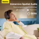 Baseus H1i Headphones Earphones 5.3 Stereo HiFi Music with Rotating Noise-Cancelling Microphone Sports Gaming Headset. 
