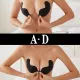 Women's Invisible Silicone Nipple Tape Reusable And Water Proof Adhesive Strapless Push Up Bra. 