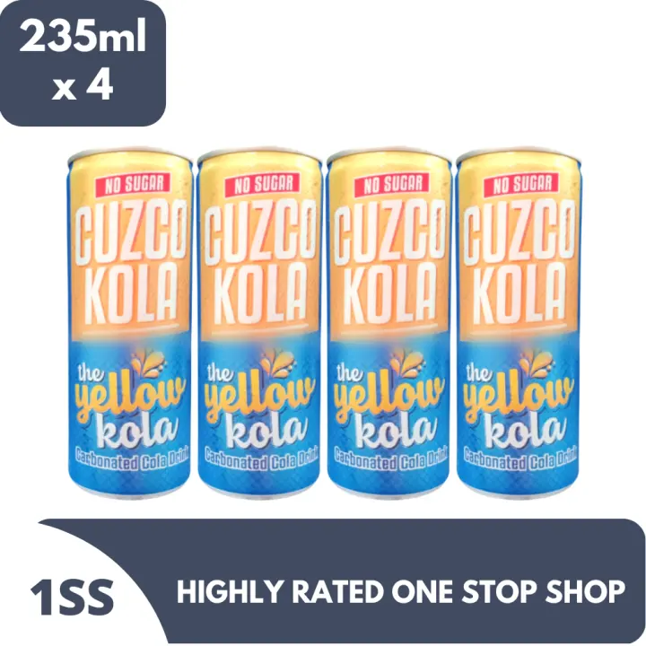 Cuzco Kola The Yellow Cola No Sugar 235ml x 4