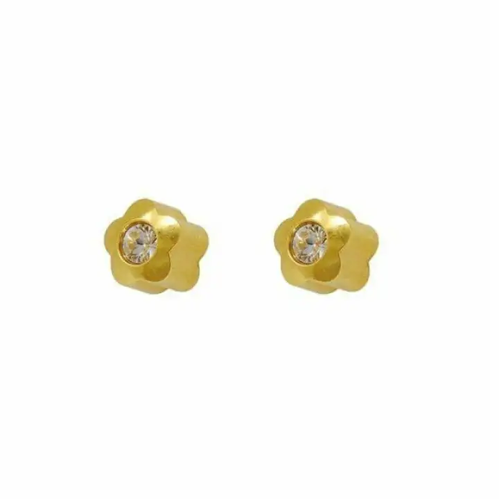 Caflon Sterile Earrings Shapes With Crystal Stone Hypoallergenic Lazada Ph