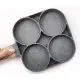 flying saucer sandwich maker ❤GLEE 4 Holes Non Stick Egg Frying Pan Perfect Pancake Maker Pan Non Stick Omelet Pan❁. 