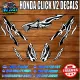 HONDA CLICK V2 ROCK RISING STAR NEW DECALS with freebies. 