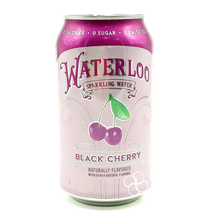 Waterloo Black Cherry Sparkling Water 12 x 355mL