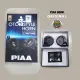 PIAA horn Original 100% with white and gold QR code. 