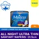 Modess All Night Ultra Thin Extra Long with Wings Sanitary Napkin 10s - Med-Heavy Flow,Thin Pad. 