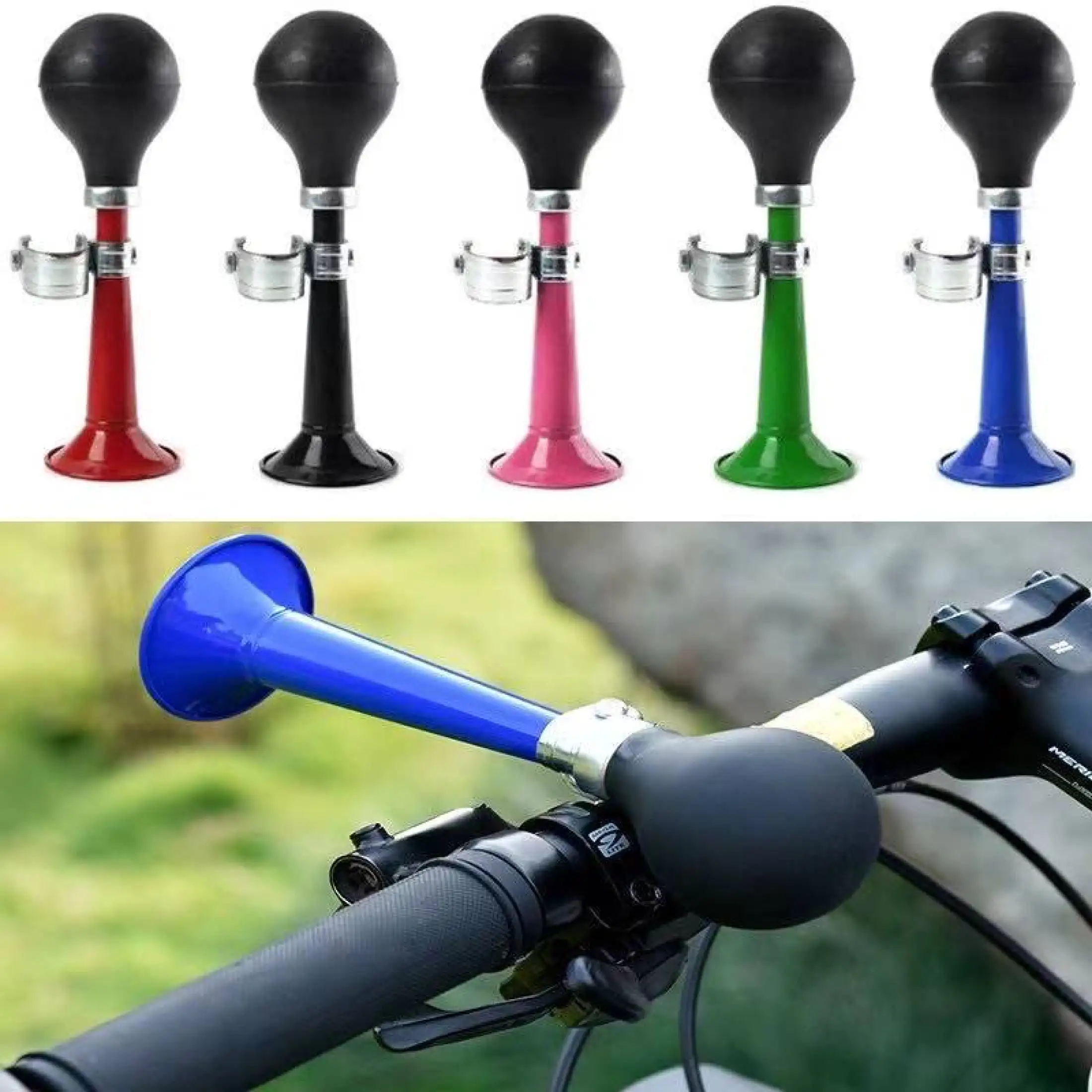 Retro Cycling Bicycle Handlebar Air Rubber Horn Bike Squeeze Alarm