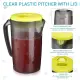 City Goods 1500ml Pitcher with 4 Cups Large High Quality Fiberglass Pitcher with fiberglass cup Juice Container. 