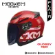 Mookem Helmet -  Flair - Intrepide - Half Face Dual Visor. 