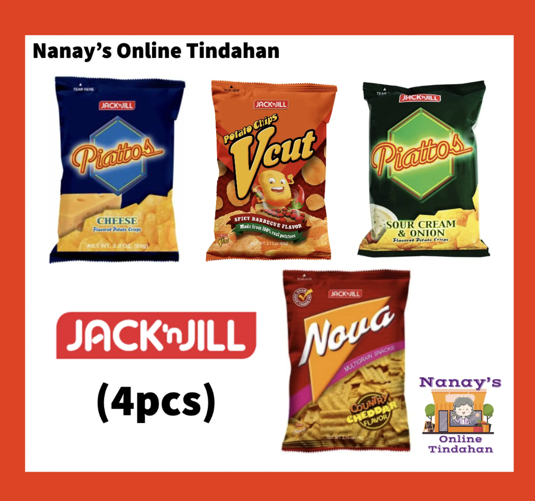 Jack N Jill Assorted Chips Buddy Size 4pcs Lazada Ph