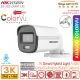 (2025 New)HIKVISION DS-2CE10KF0T-LFS 3K Smart Hybrid Light(New ColorVu) Analog Audio Bullet Camera, F1.0 Aperture Built-in Mic Switchable  (TVI/AHD/CVI/CVBS) CCTV Camera. 