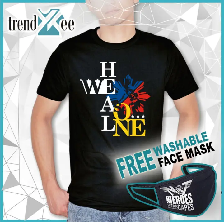 Skæbne Sæson Springe trendYTee Tshirt WE HEAL AS ONE Philippines (Bluecorner) Covid Tee Printed  Graphic Mens Unisex Tshirt Frontliner Statement Shirts on sale | Lazada PH