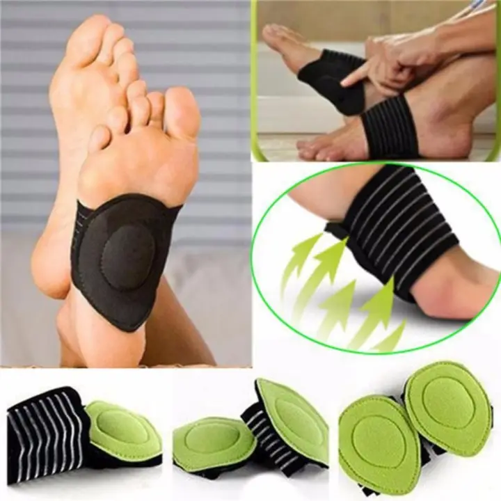 1pair Relief Achy Pain Feet Cushioned Arch Supports Shock Absorber Foot Healthy Black 9 5cm 5 2cm Intl Lazada Ph
