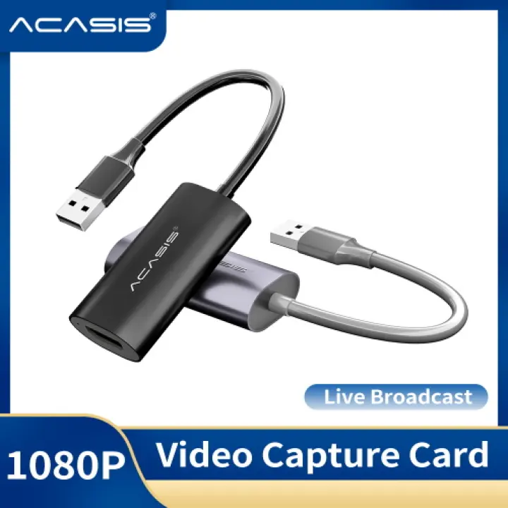 Acasis Hdmi Video Game Capture Card Usb2 0 Hd 1080p 30fps Game Live Streaming Device With Hdmi Out For For Ps3 Ps4 Xbox One 360 Wii U Nintendo Switch Dslr Hdvc3 Lazada Ph