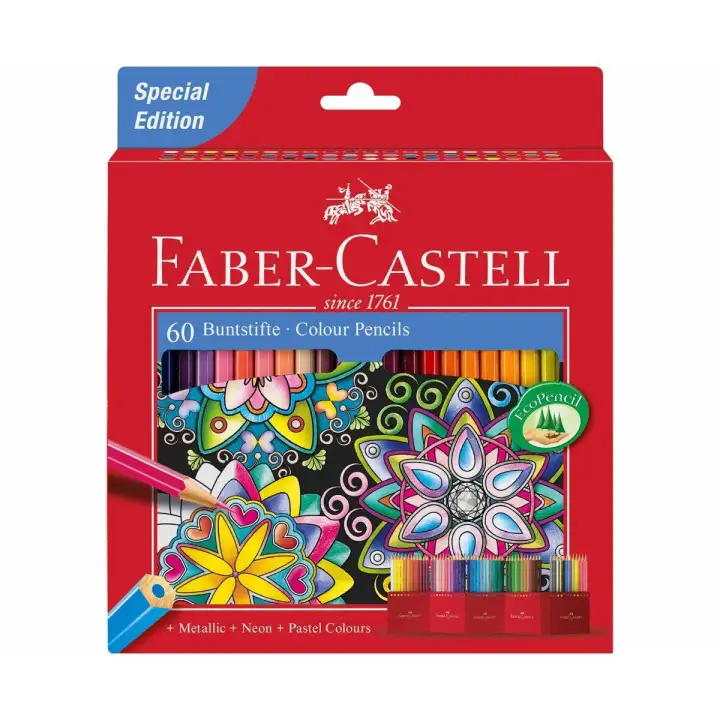 Preek huid Clip vlinder Faber-Castell Classic Colour Pencils 60 colors long Special Edition |  Lazada PH