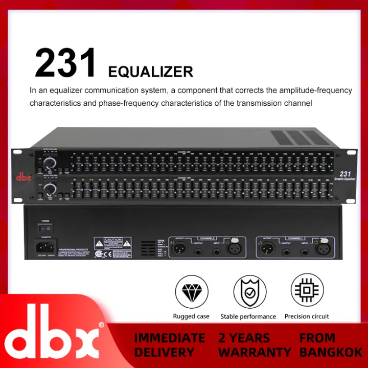 DBX Graphic Equalizer dbx 231 Dual channel 31 band 2-series(There is a choice of black and white)