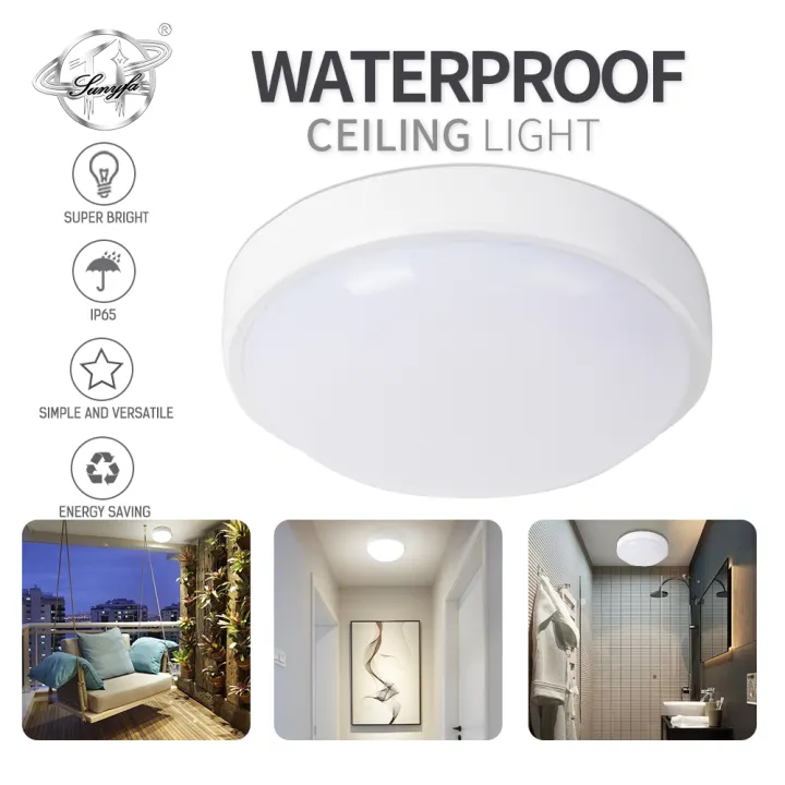 Sunyfa Led Ceiling Lamp Bathroom, Waterproof Bathroom Ceiling Light Fixtures