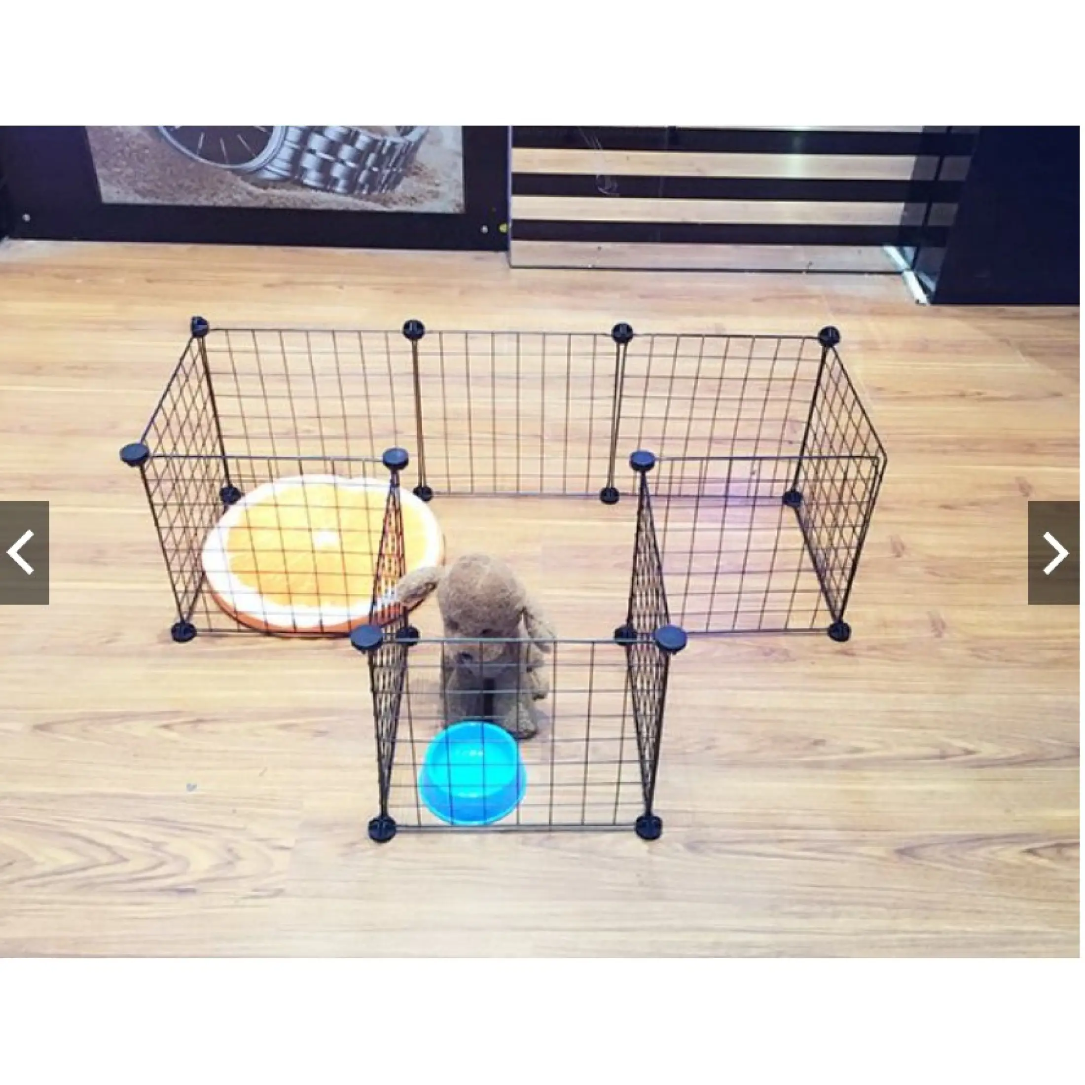 35*35CM Stackable Pet Dog Cat Rabbit Cage Game Fence Black Free 