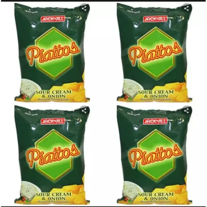 PIATOS Sour Cream abd Onion 85g x 4pcs