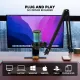Kusky Me6D RGB USB Mic Condenser Gaming microphone for videoke live streaming vlogging Noise Reduction MuteGain. 