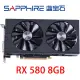 USED SAPPHIRE RX 580 8GB 2048sp Video Card 256Bit GDDR5 Graphics Cards for AMD RX 500 series RX580 8GB Cards DisplayPort HDMI DVI. 