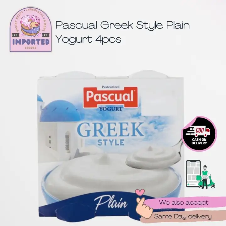 Pascual Greek Style Plain Yogurt non fat vanilla yogurt mixed berries strawberry yogurt 4pcs  EXP APR 2024