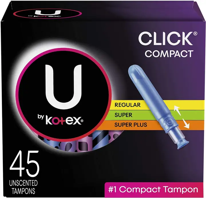 U By Kotex Click Compact Tampons Multipack Regular Super Super Plus Absorbency Unscented 45 Count Lazada Ph