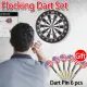 ET Sports dart board set original 18 Inch Double-Sided Flocking dart board with 6Pcs Darts For Bar Office Home Club. 
