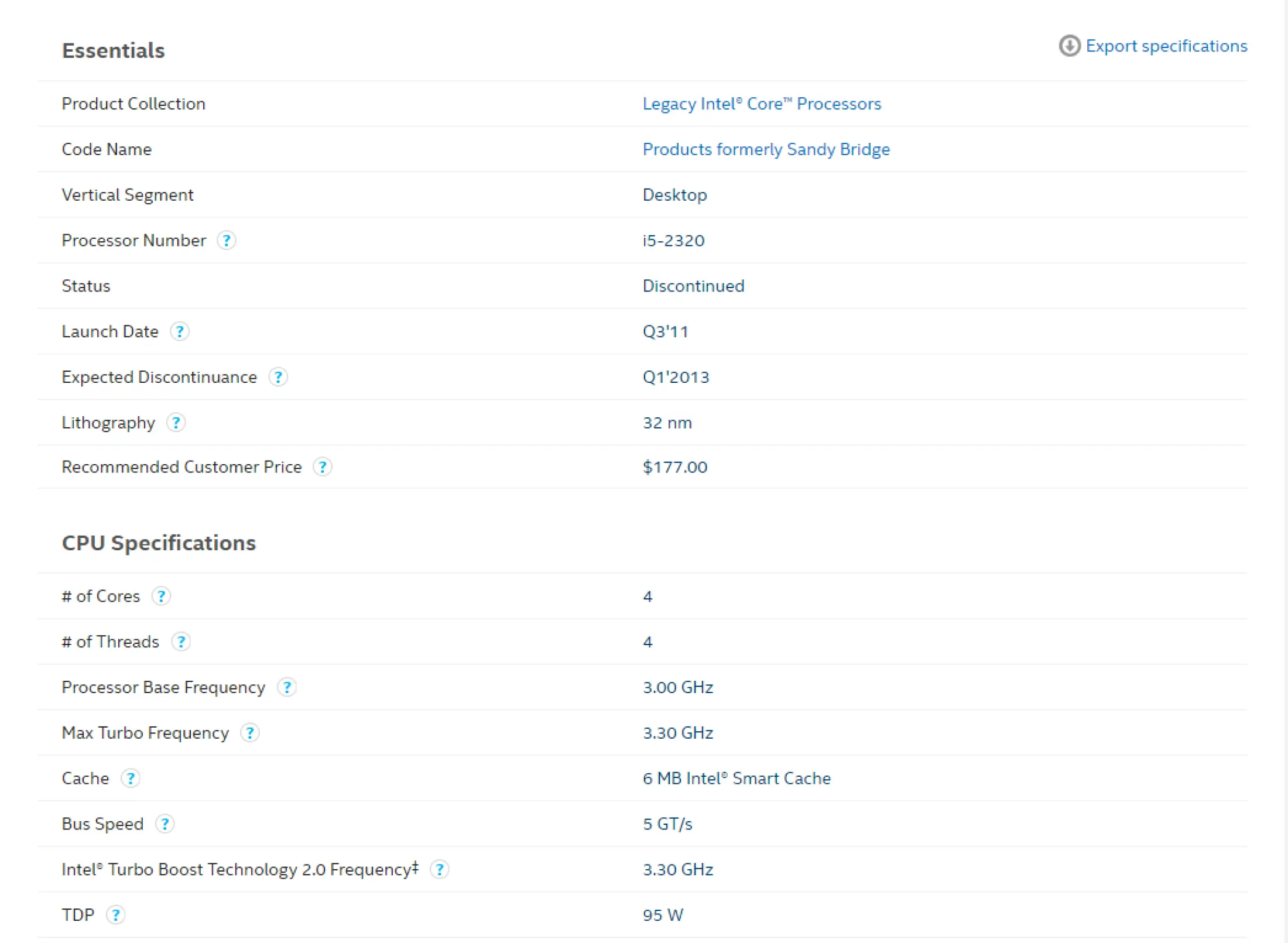 Intel Core I5 23 I5 23 3 0 Ghz 6m Core Quad Desktop 2rd Gen Processor Cpu Lga 1155 Socket Lazada Ph