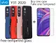 Vivo Y31 2020 Armor Phone Case With Stand And Ring stand free tempered glass. 