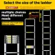 CK Telescopic Aluminum Double-sided Ladder Double Multipurpose Ladder Folding Ladder. 