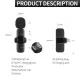 Popular live wireless bluetooth microphone Tiktok short video with goods 1+1 wireless collar clip noise reduction mic. 