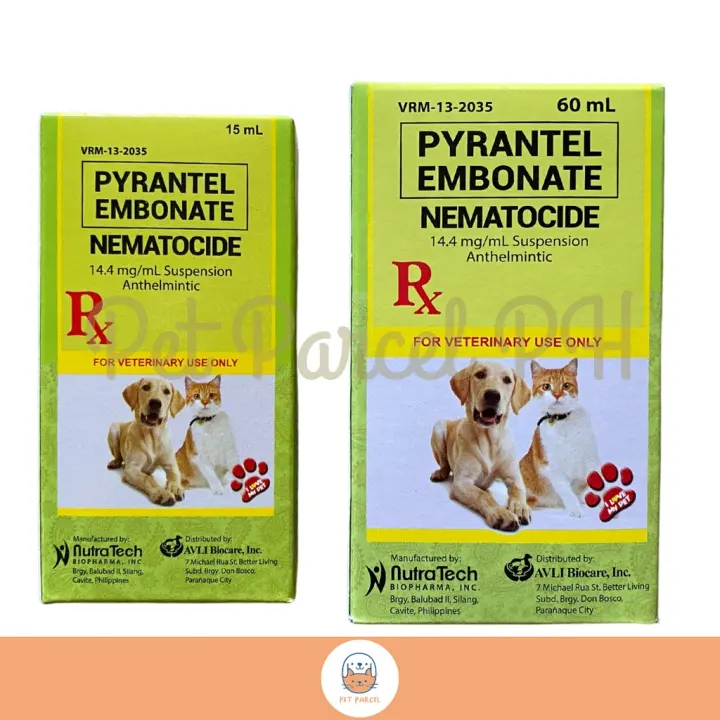 Nematocide Dewormer Pyrantel Embonate 15ml & 60ml