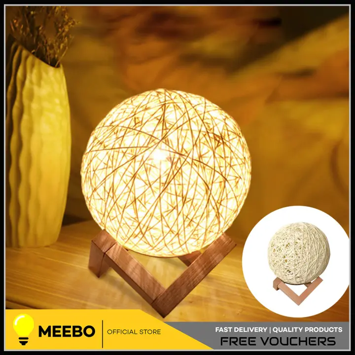 Moon Lamp Net Night Light Switch Bedroom Room Home Decor Bookcase Table Creative Gift Lazada Ph Moon Lamp Net Night Light Switch, Moon Lampshade Lazada