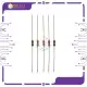 5pcs 1.2k Ohms Carbon Film Resistor 1/4 watt. 