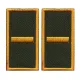 ROTC RANK PATCH WITH VELCRO (pair) 2 PIECES. 