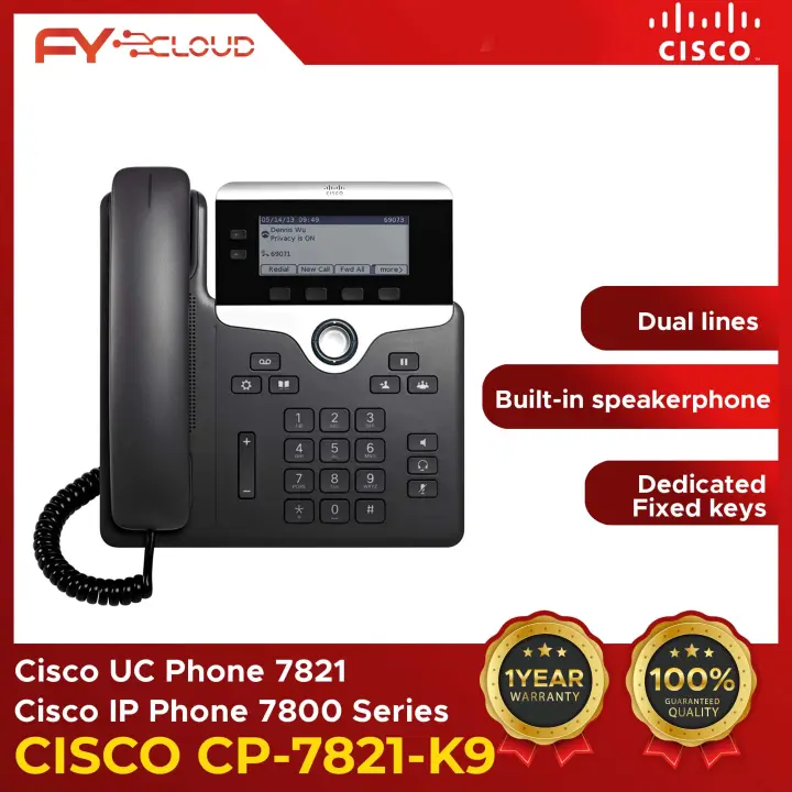 Cisco IP Phone CP-7821-K9 | Cisco UC Phone 7821